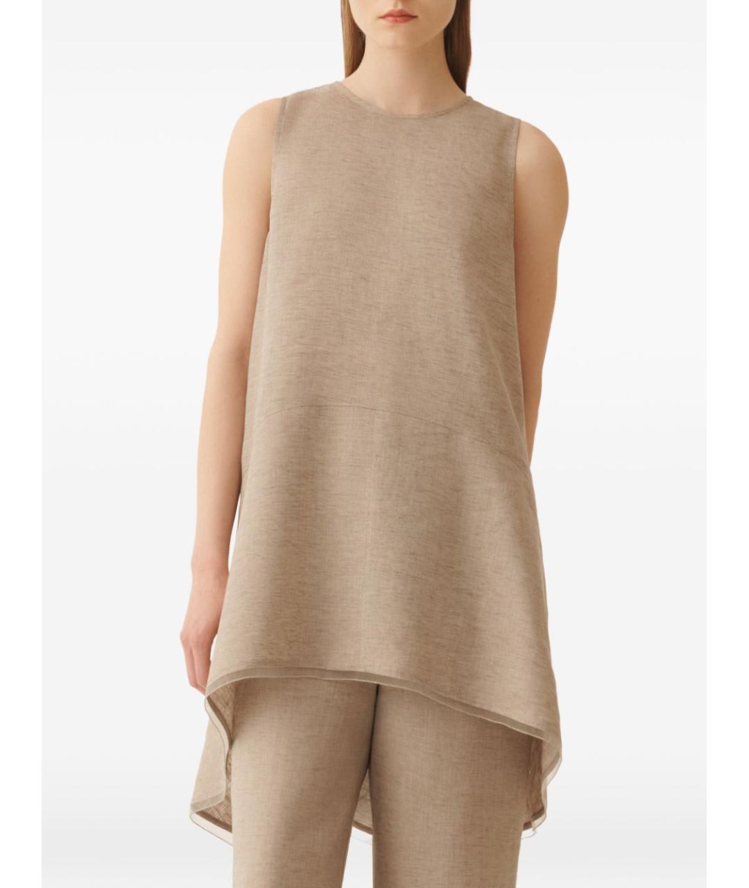 FABIANA FILIPPI Коричневая майка, фото 2