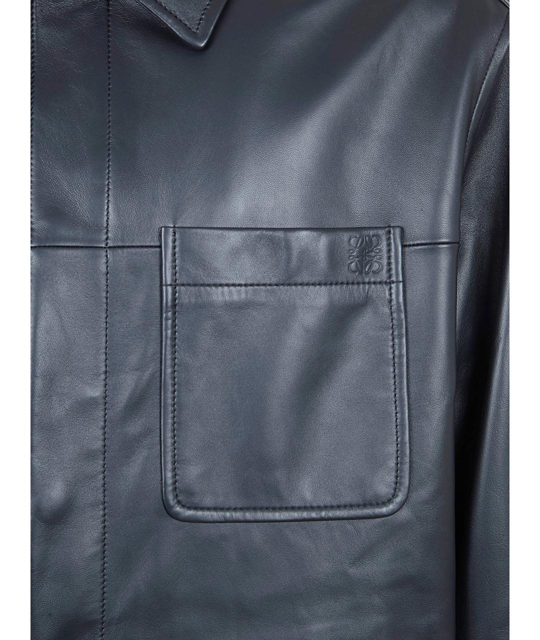 LOEWE Черная кожаная куртка, фото 3