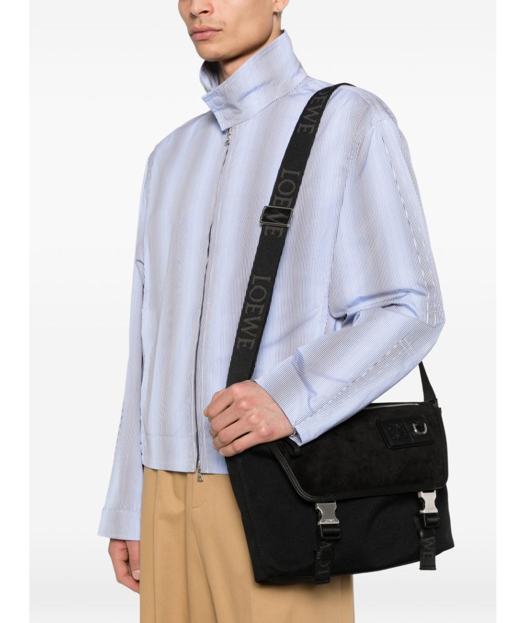 LOEWE Черная сумка на плечо, фото 5