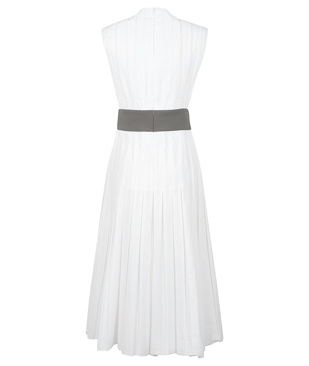 TORY BURCH Белое хлопковое повседневное платье, фото 3