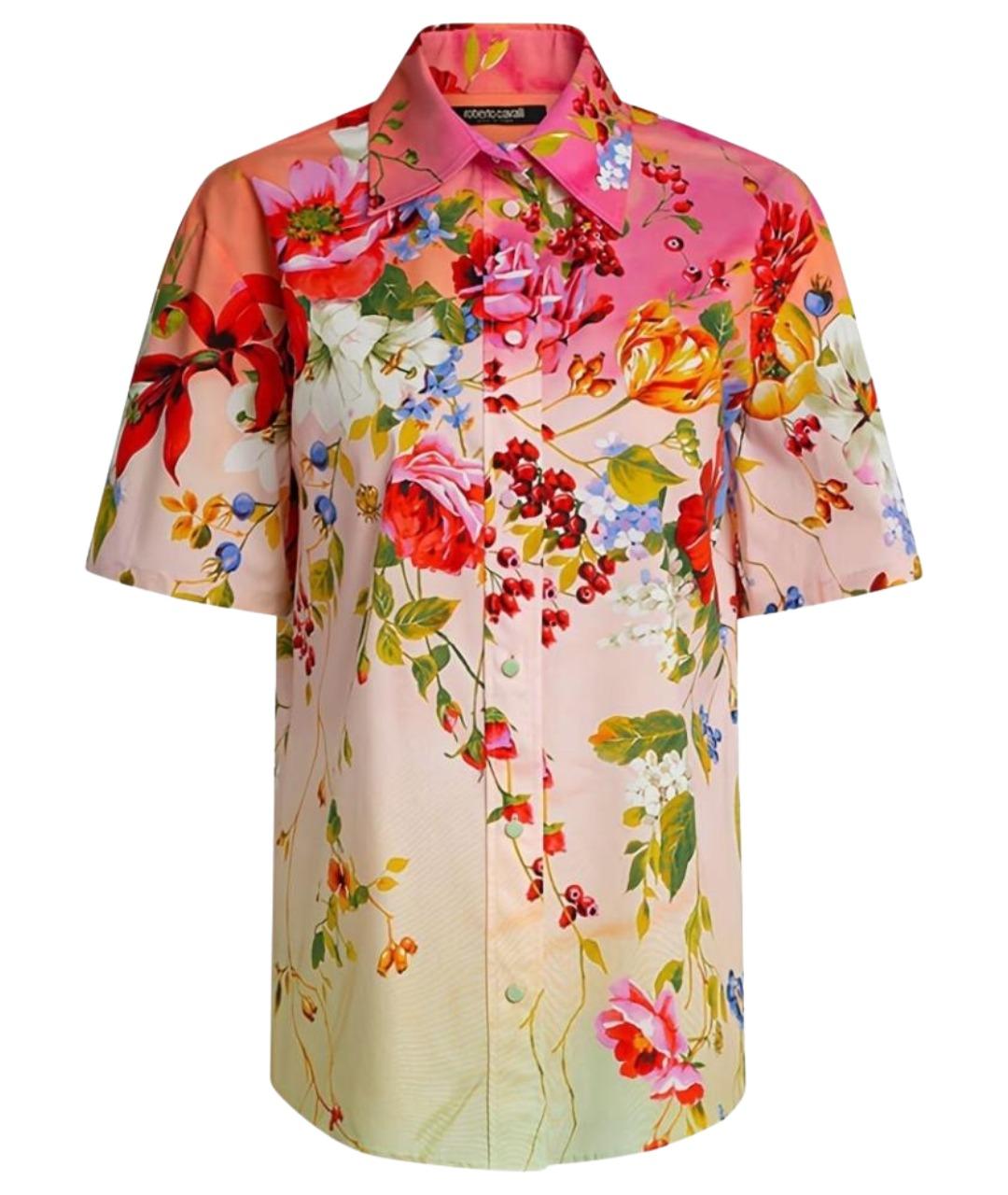 ROBERTO CAVALLI Мульти хлопковая рубашка, фото 1