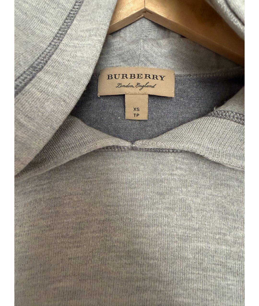 BURBERRY Серый шелковый джемпер / свитер, фото 3