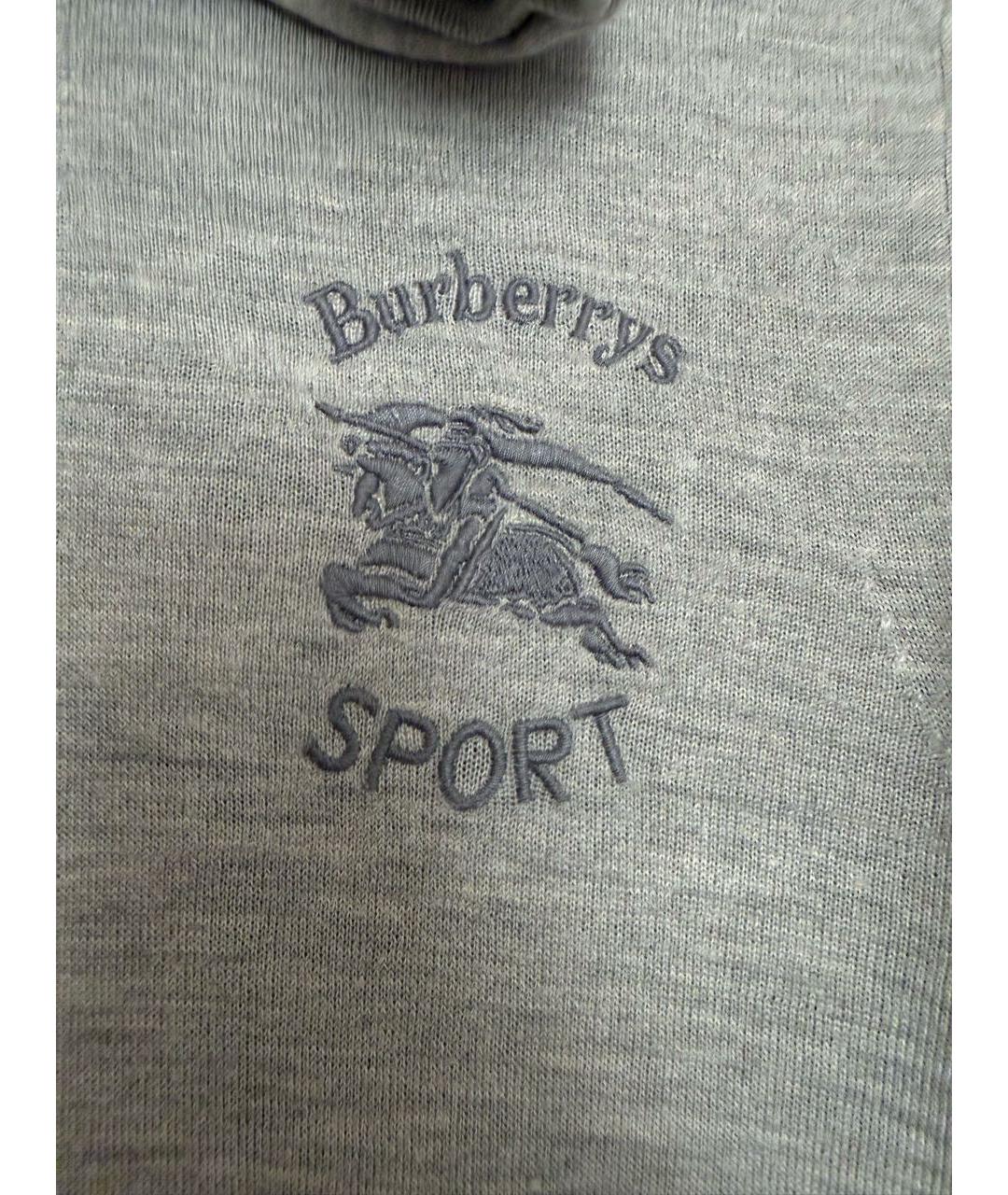 BURBERRY Серый шелковый джемпер / свитер, фото 4