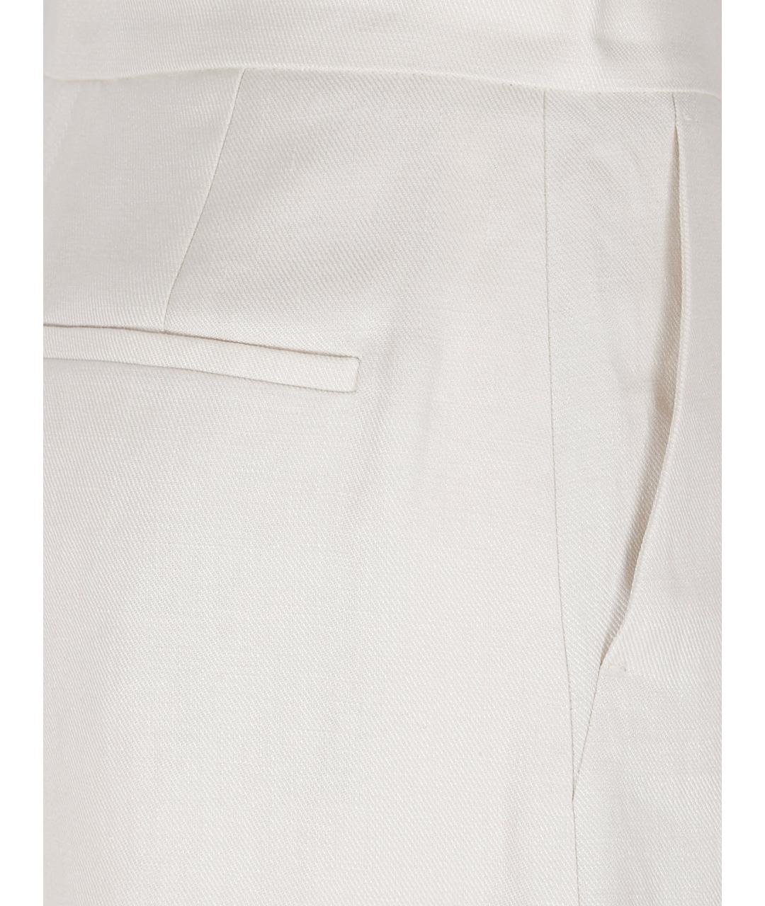 MAX MARA Бежевые льняные шорты, фото 2