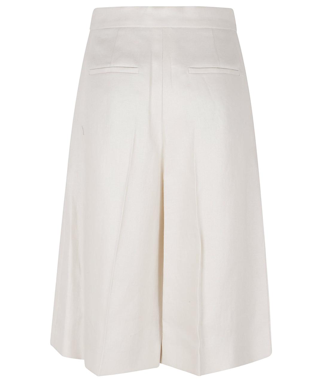 MAX MARA Бежевые льняные шорты, фото 3