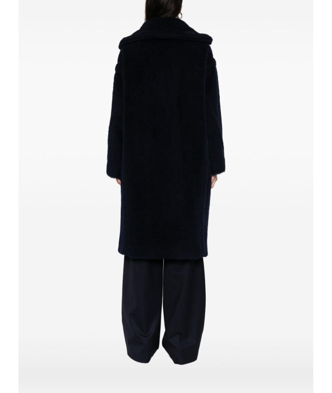 MAX MARA Темно-синее шерстяное пальто, фото 2