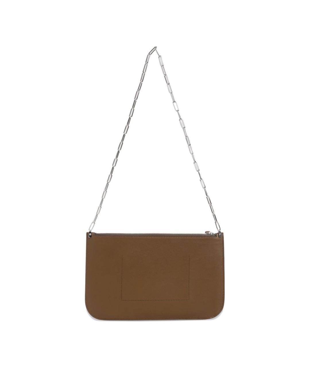 PHOEBE PHILO Хаки кожаная сумка тоут, фото 3