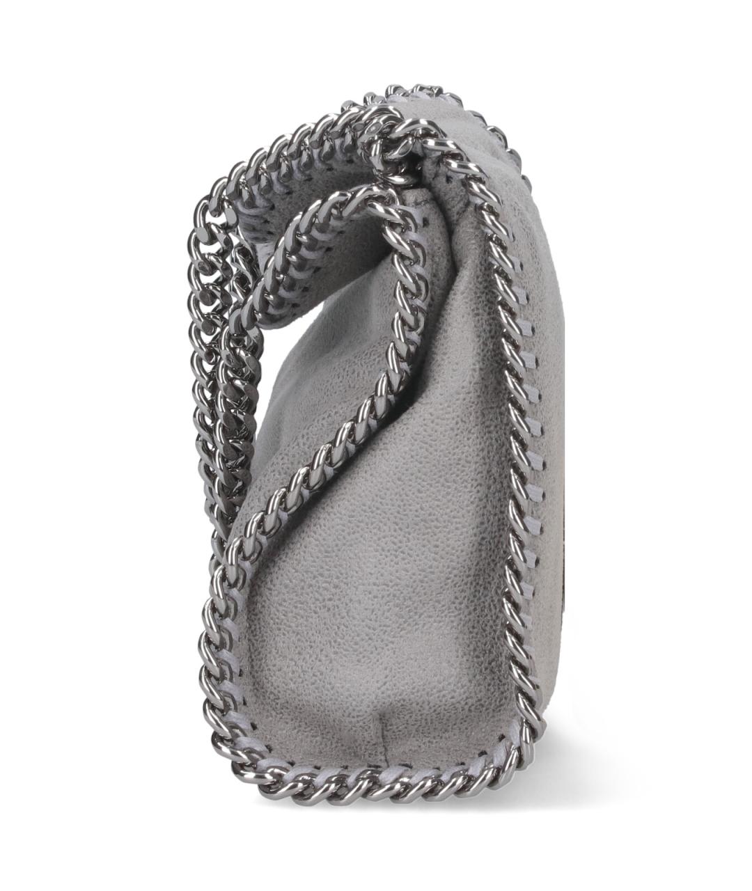 STELLA MCCARTNEY Серая синтетическая сумка тоут, фото 5