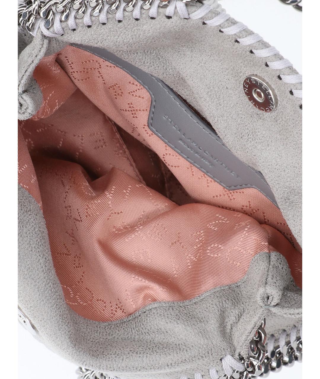 STELLA MCCARTNEY Серая синтетическая сумка тоут, фото 4