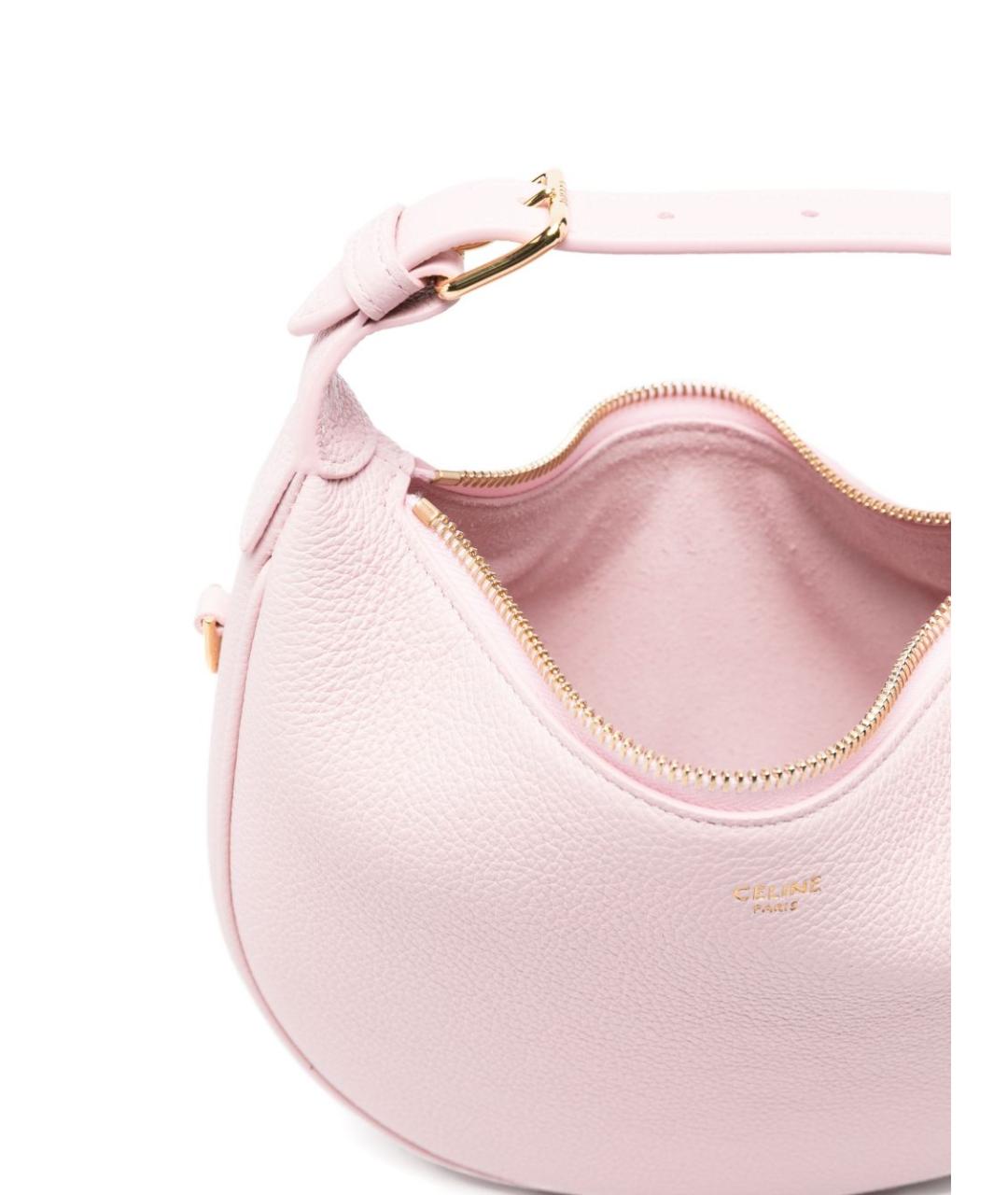 CELINE Розовая кожаная сумка тоут, фото 5