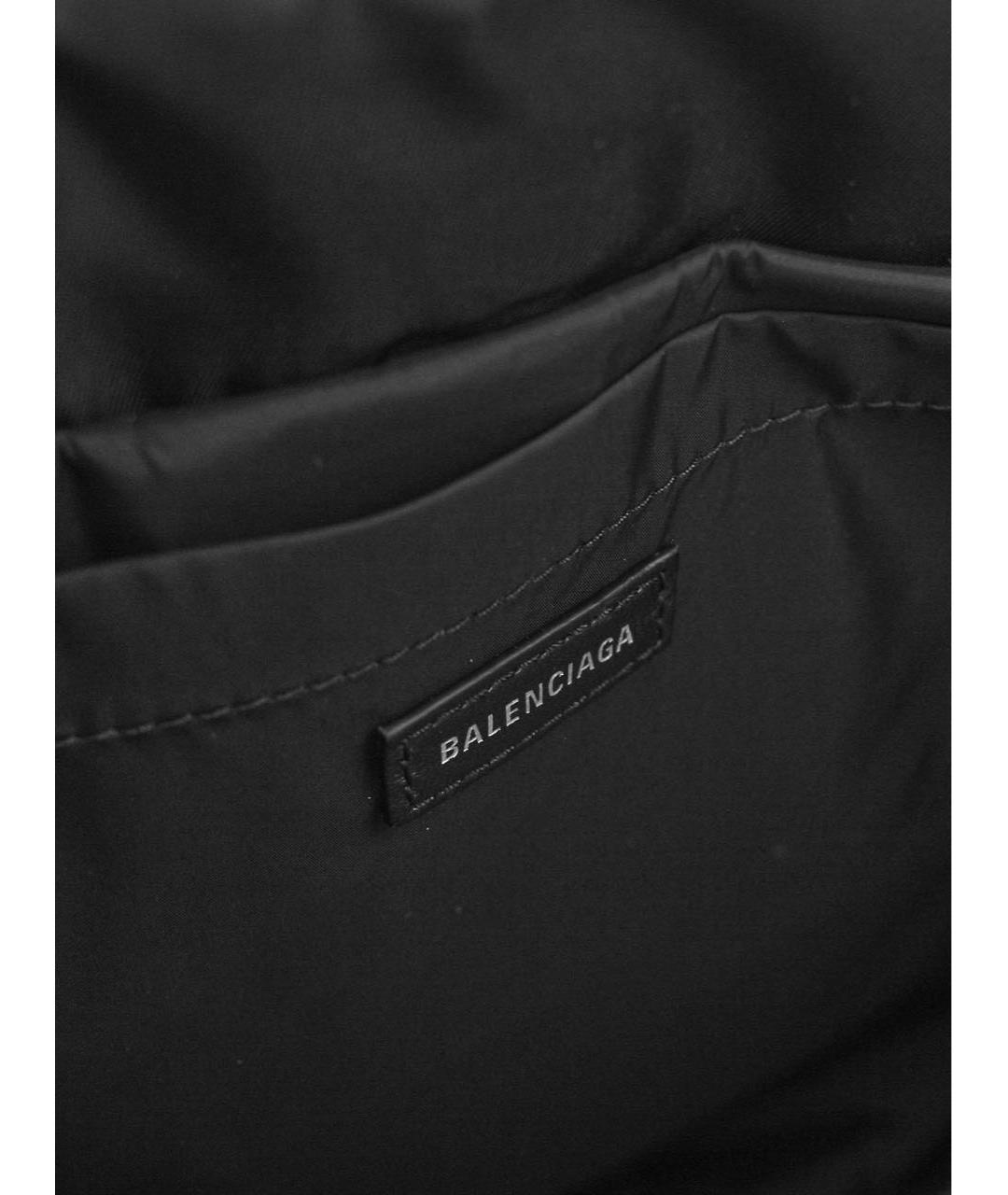 BALENCIAGA Черная тканевая сумка через плечо, фото 5