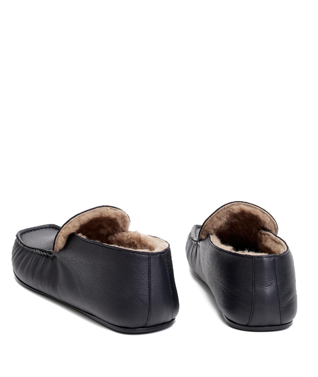 THE ROW Черные кожаные лоферы, фото 3