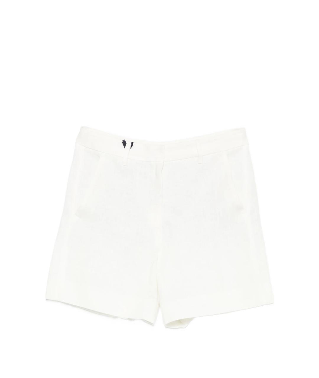 'S MAX MARA Белые льняные шорты, фото 1