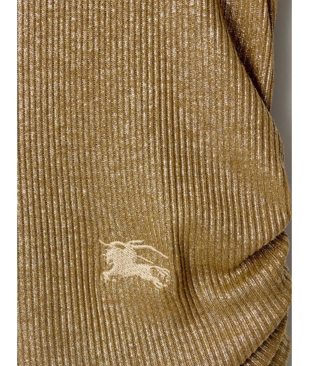 BURBERRY Бежевая вискозная майка, фото 4