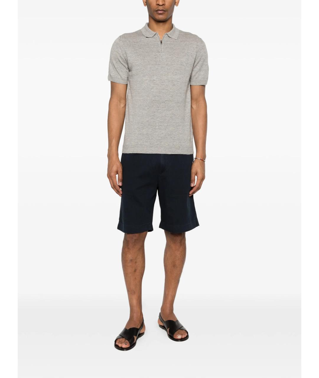 WOOLRICH Темно-синие хлопковые шорты, фото 2