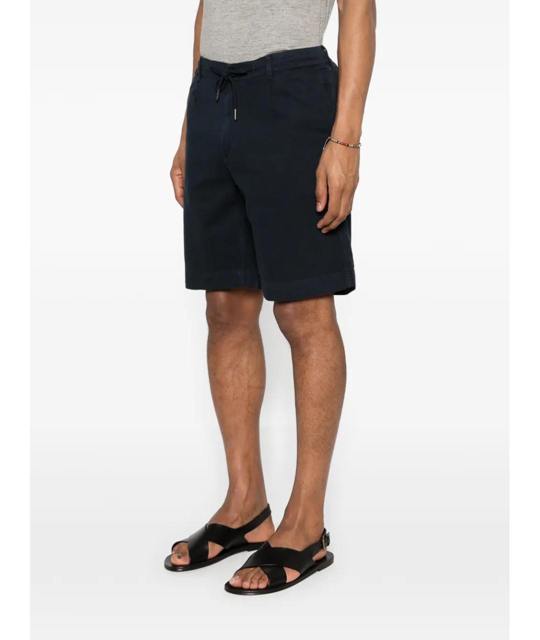 WOOLRICH Темно-синие хлопковые шорты, фото 3