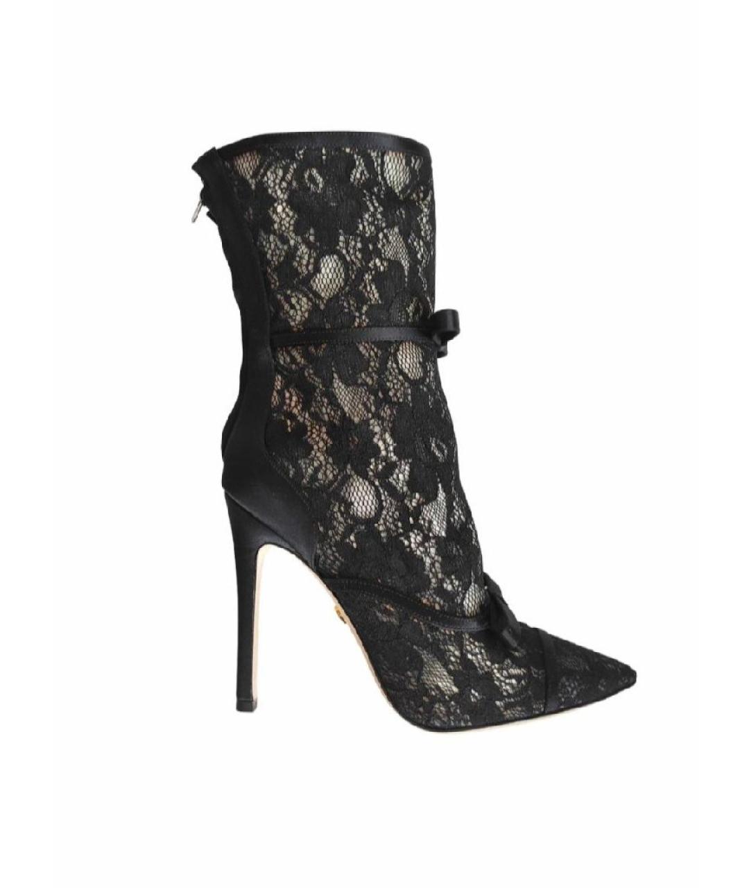 GIAMBATTISTA VALLI Черные текстильные ботильоны, фото 8