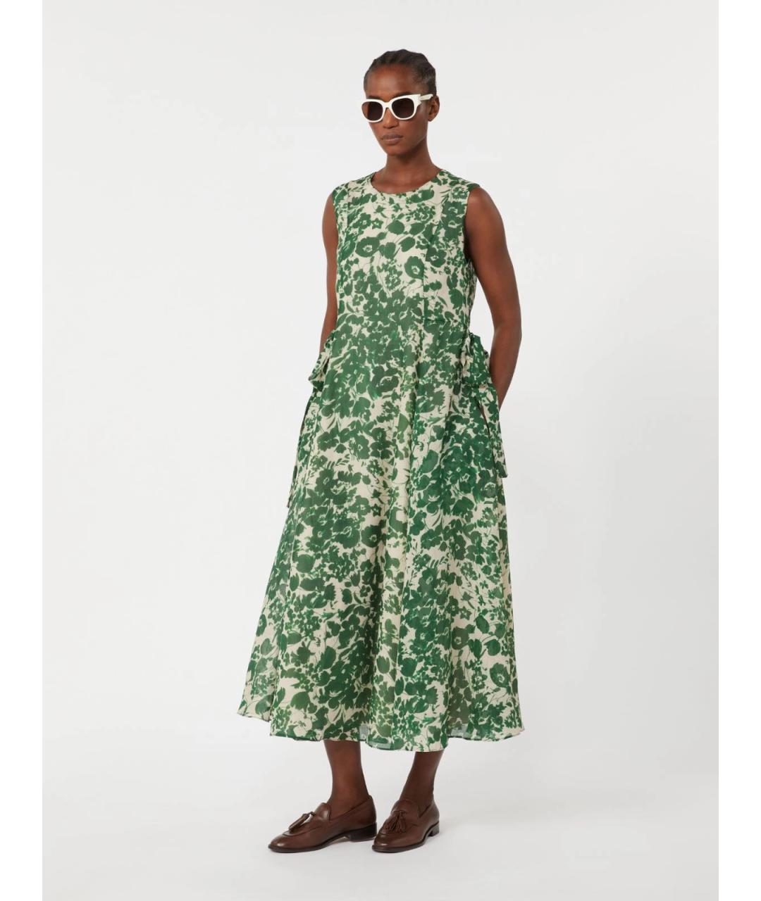 'S MAX MARA Зеленые повседневное платье, фото 2