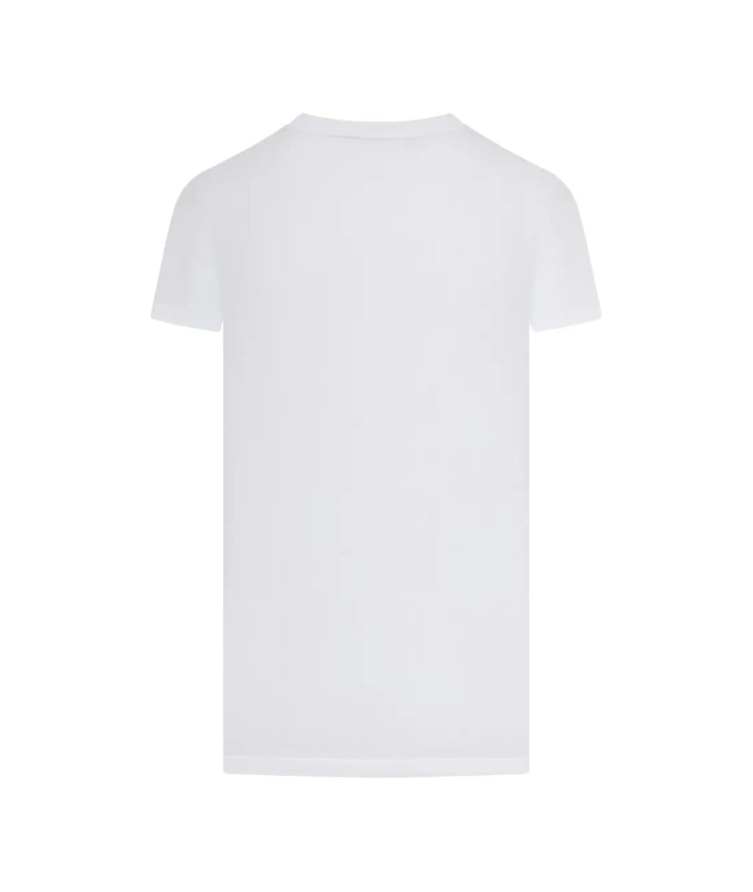 MAX MARA Белая хлопковая футболка, фото 2