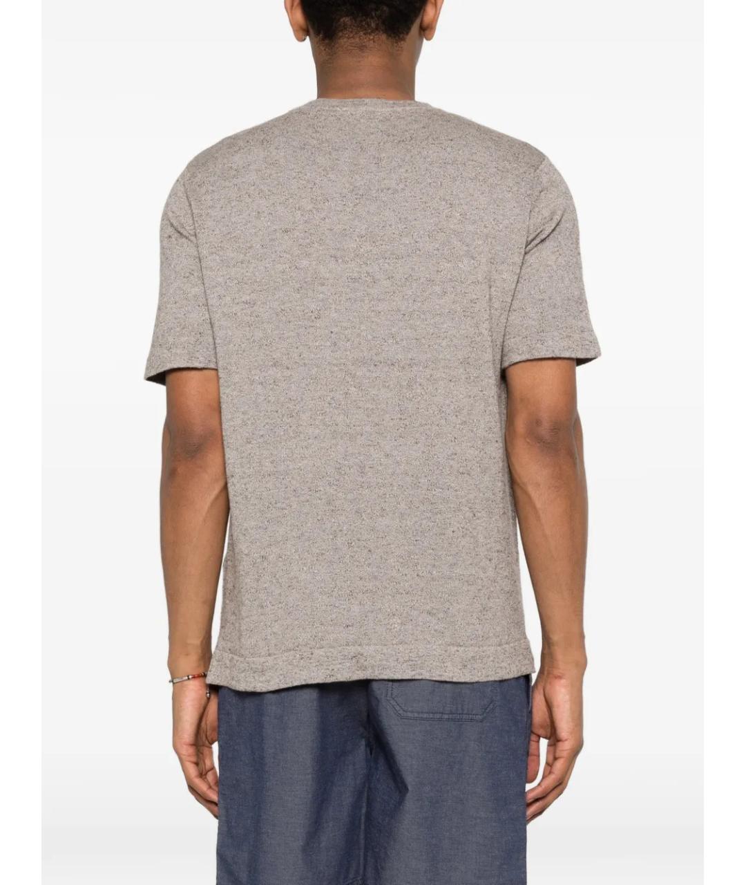 WOOLRICH Серая хлопковая футболка, фото 4