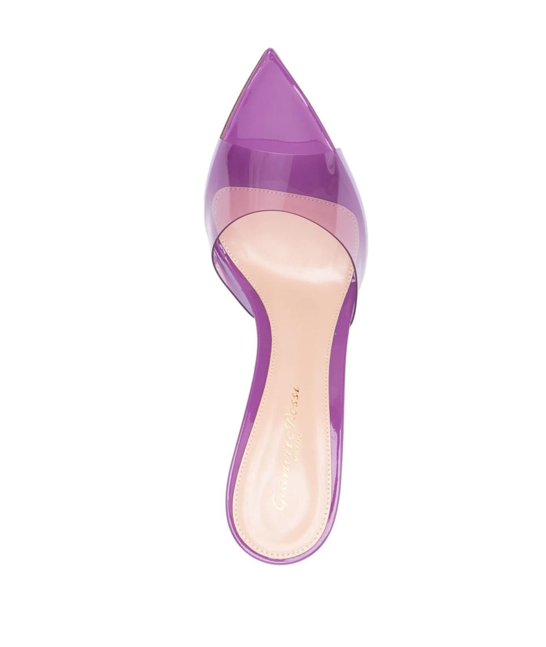 GIANVITO ROSSI Фиолетовые мюли, фото 4