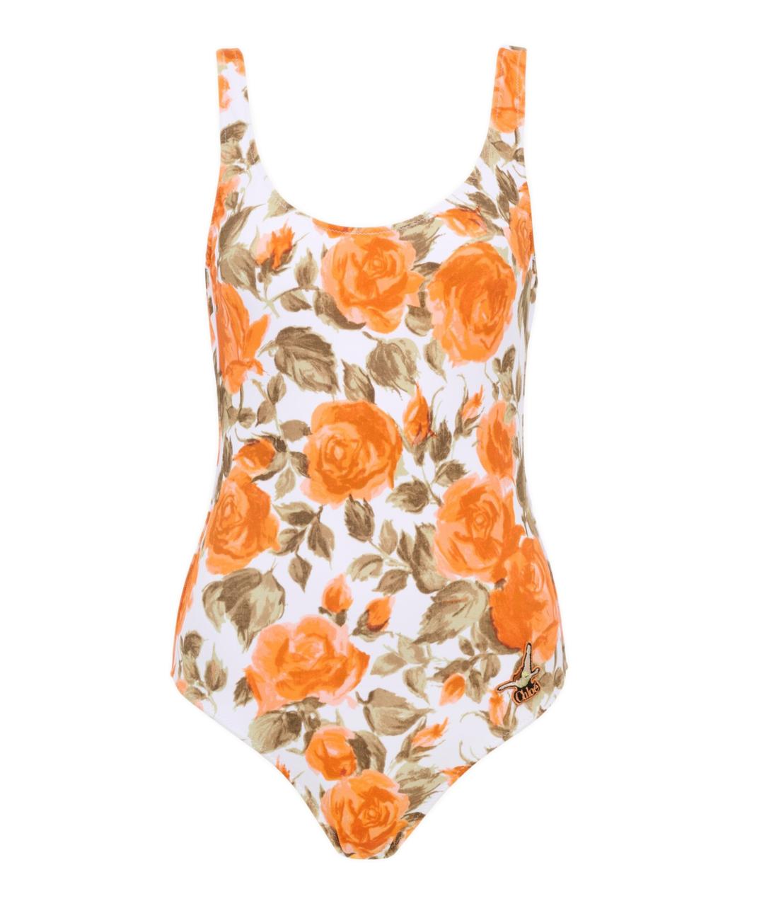 CHLOE Оранжевый полиамидовый купальник, фото 1