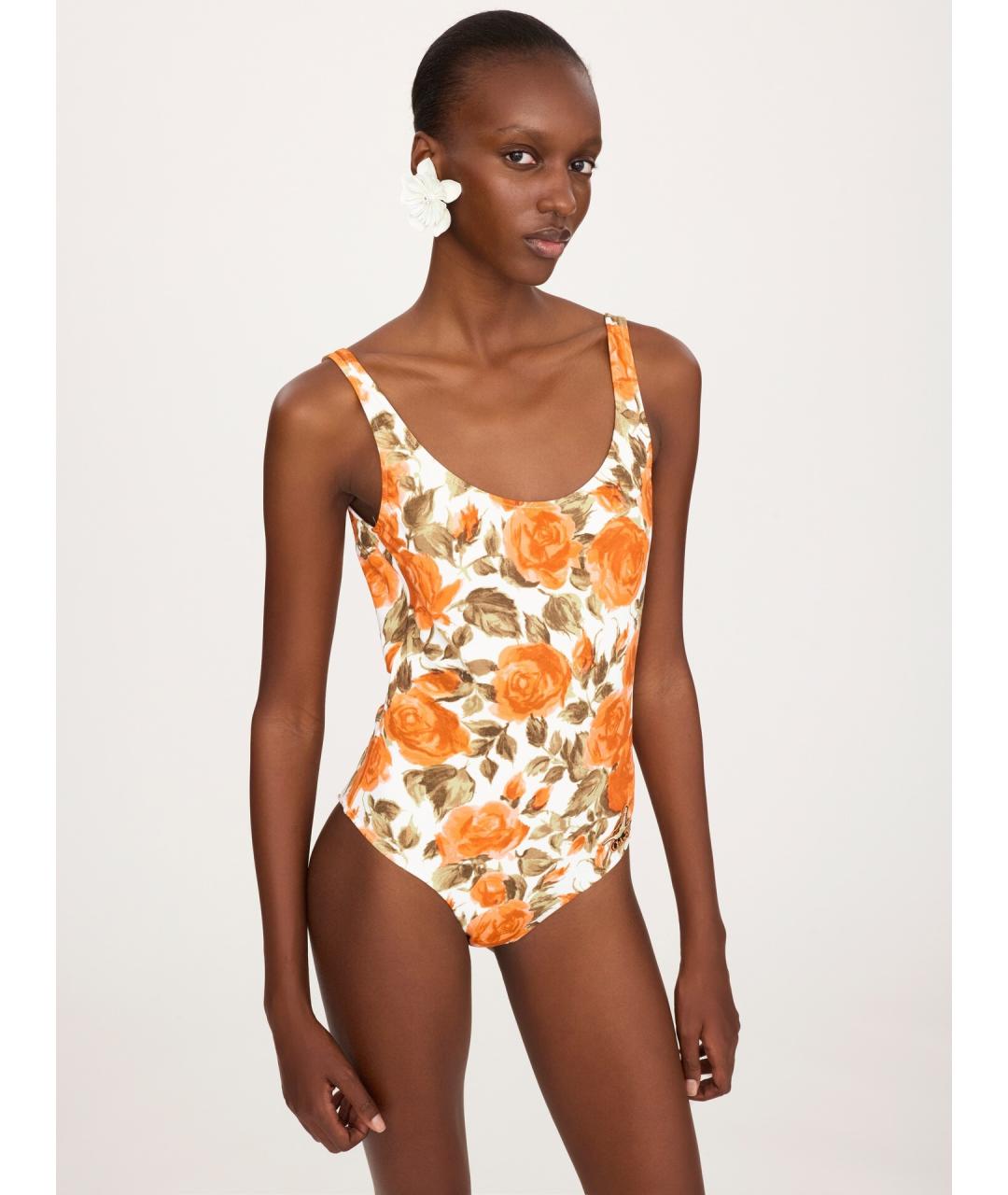 CHLOE Оранжевый полиамидовый купальник, фото 2