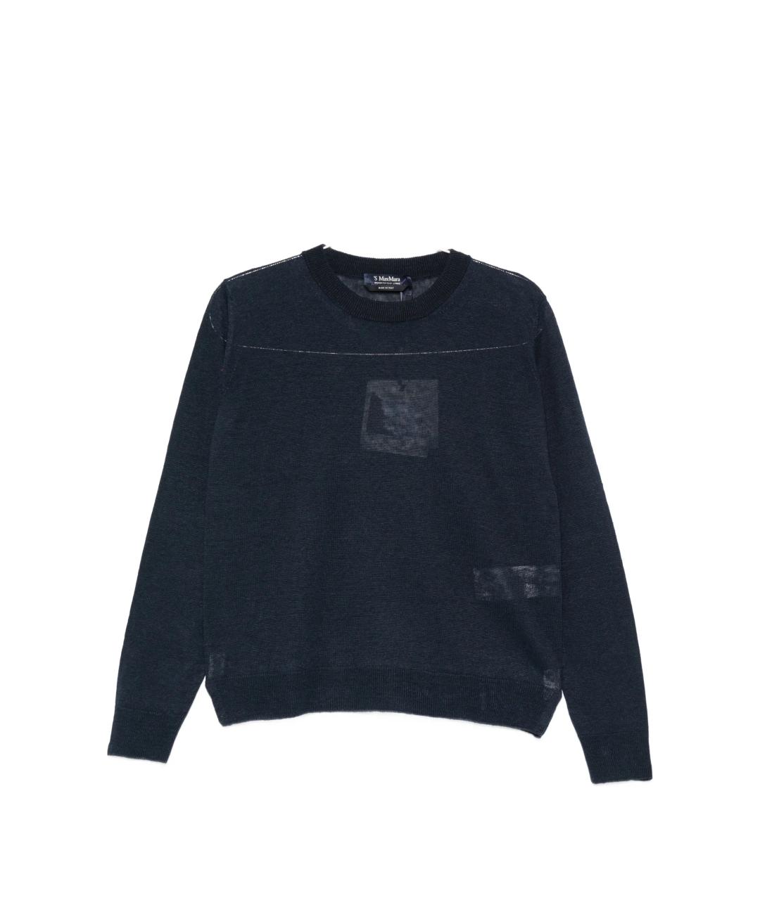 'S MAX MARA Синий джемпер / свитер, фото 1