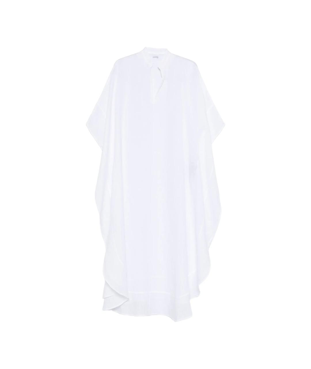 120% LINO Белое льняное повседневное платье, фото 1