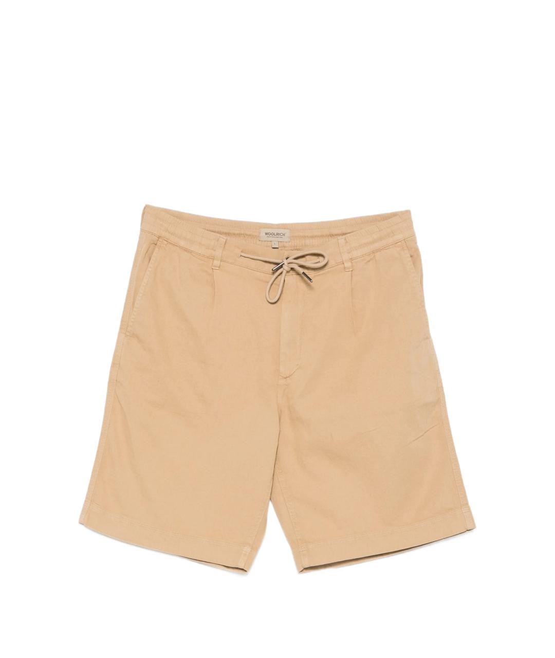 WOOLRICH Бежевые хлопковые шорты, фото 1