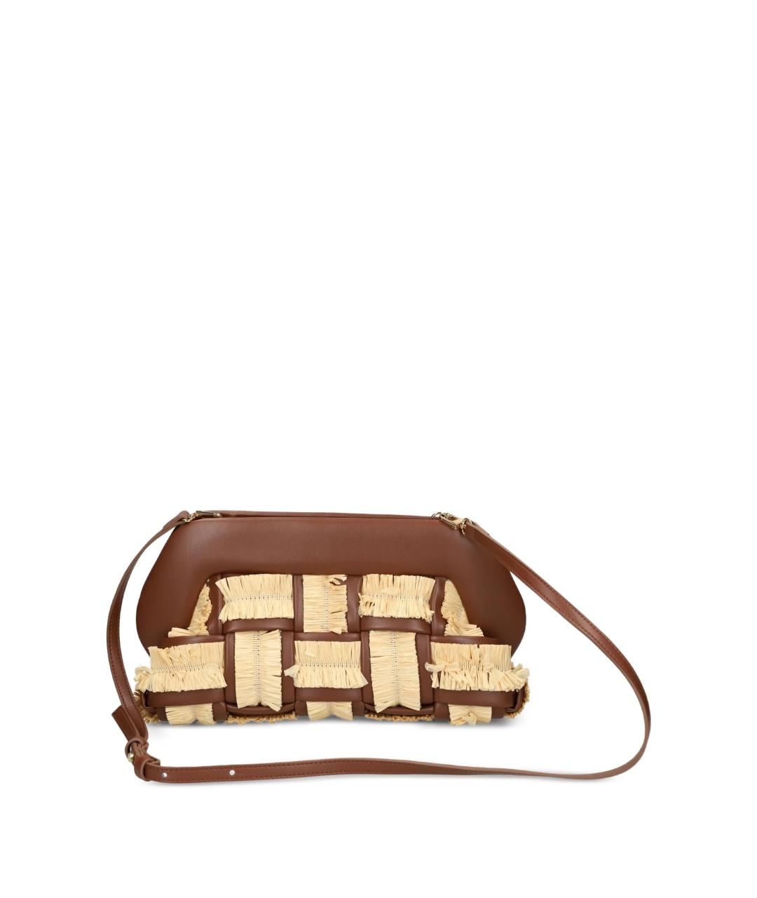 THEMOIRE Коричневая кожаная сумка через плечо, фото 2