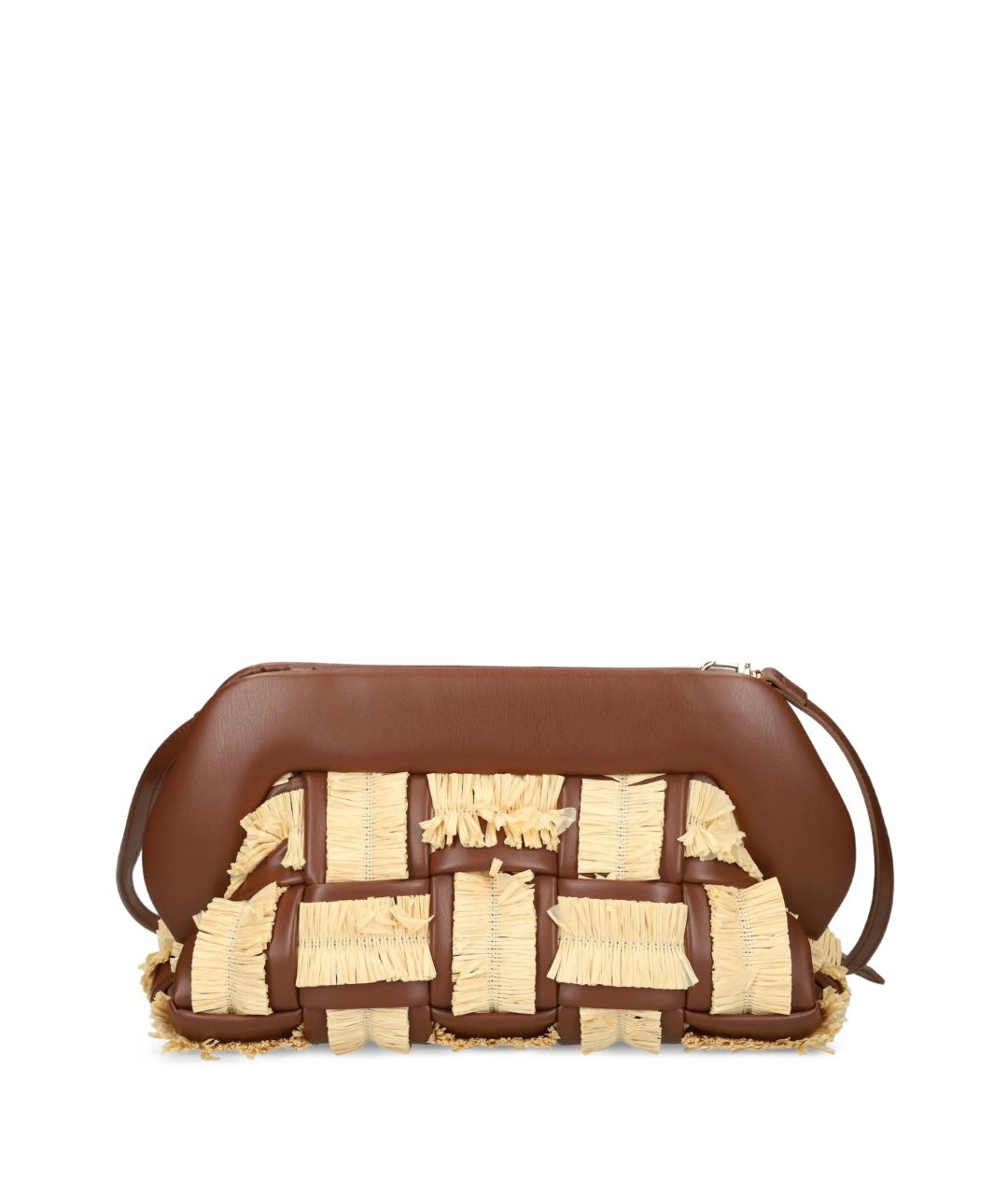 THEMOIRE Коричневая кожаная сумка через плечо, фото 1