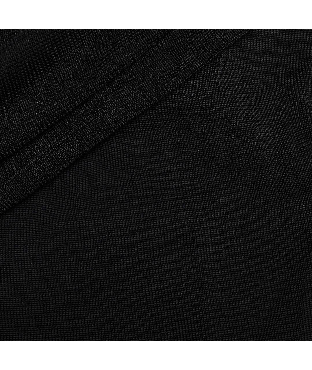 SELF-PORTRAIT Черная вискозная футболка, фото 6