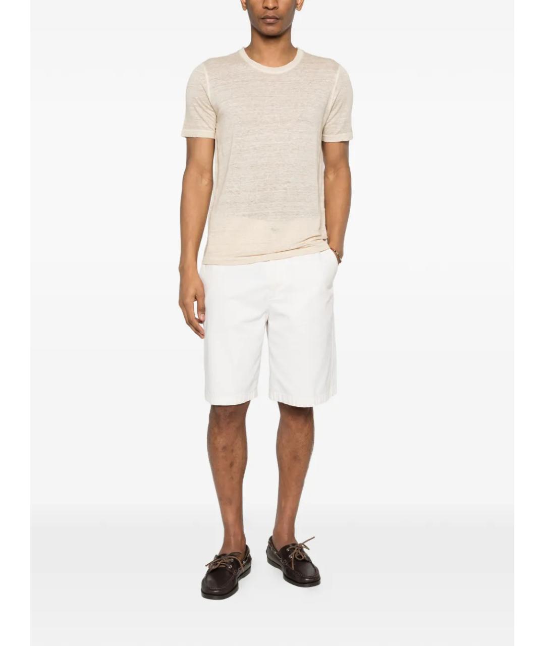 120% LINO Бежевая футболка, фото 2