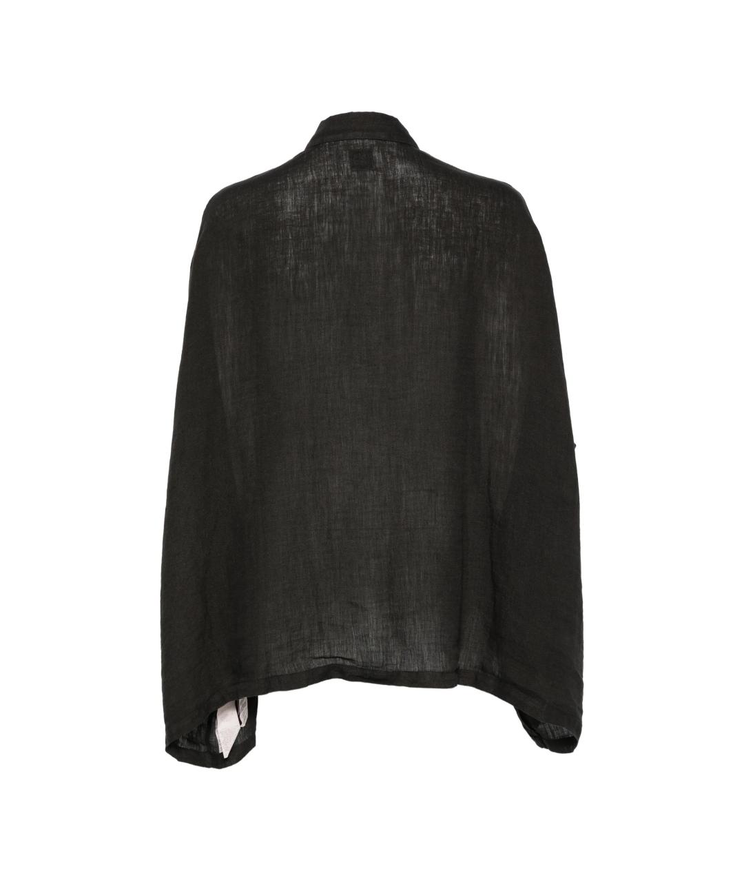 120% LINO Черная льняная рубашка, фото 2