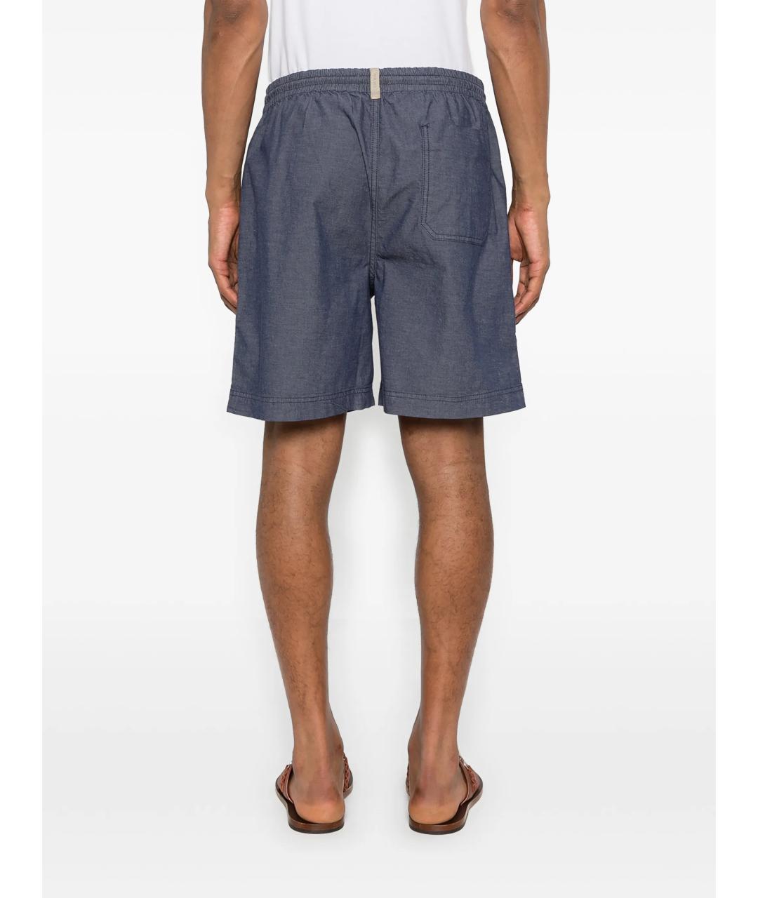 WOOLRICH Синие хлопковые шорты, фото 4