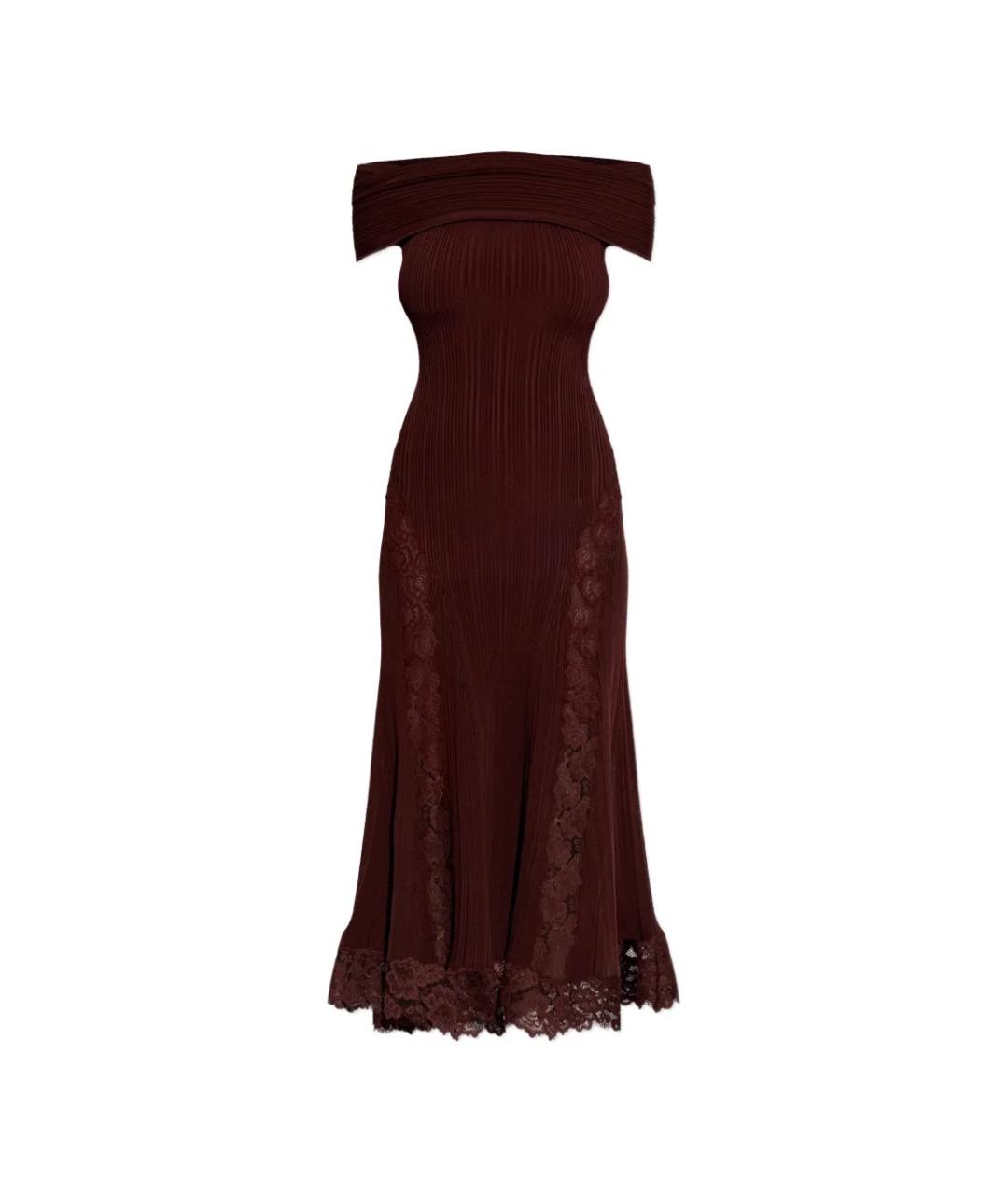 SELF-PORTRAIT Красное вискозное вечернее платье, фото 1