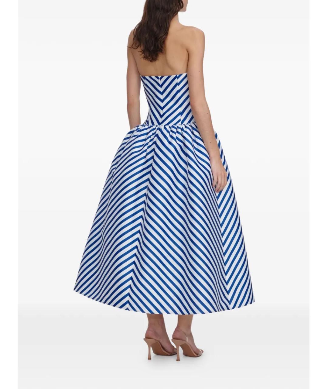 SELF-PORTRAIT Синее полиэстеровое вечернее платье, фото 3