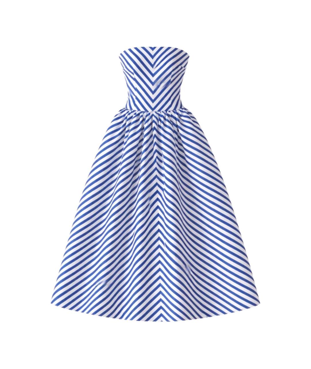 SELF-PORTRAIT Синее полиэстеровое вечернее платье, фото 1