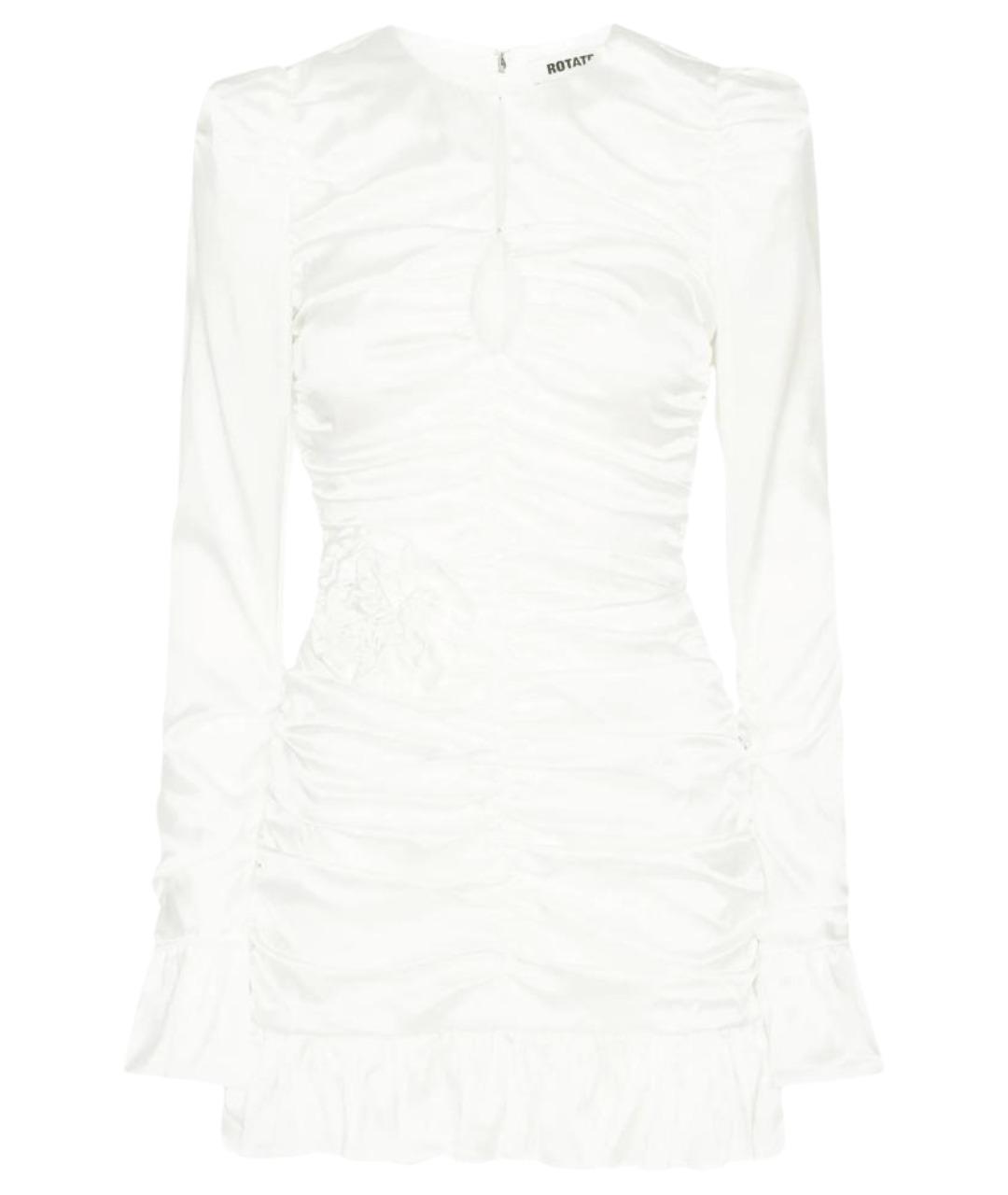 ROTATE Белое полиэстеровое вечернее платье, фото 1