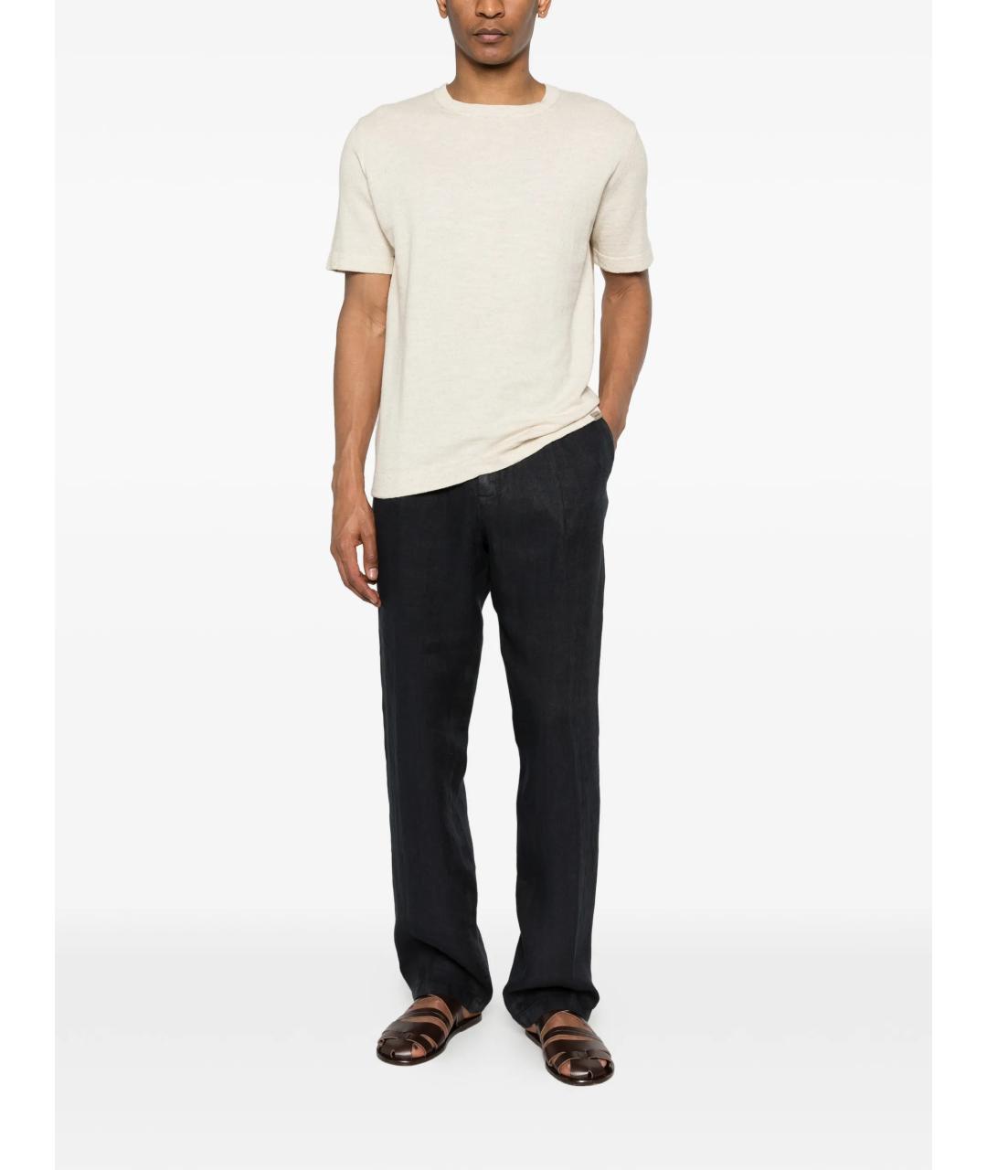 WOOLRICH Бежевая хлопковая футболка, фото 2