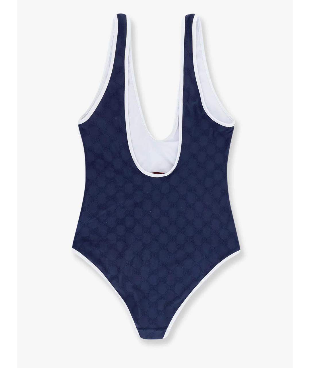 GUCCI Синий полиамидовый купальник, фото 2