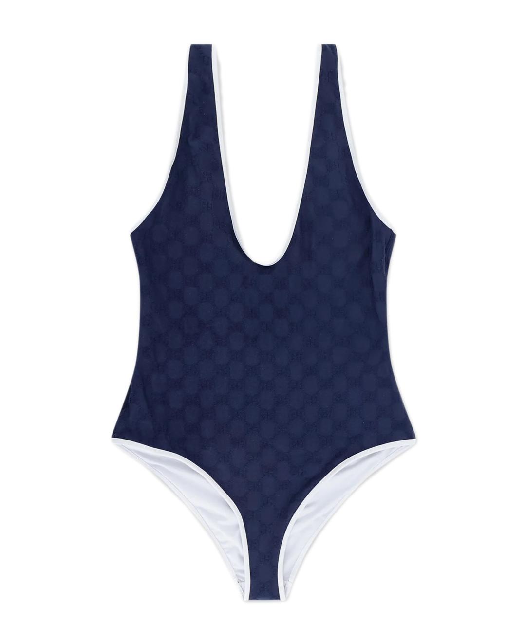 GUCCI Синий полиамидовый купальник, фото 1