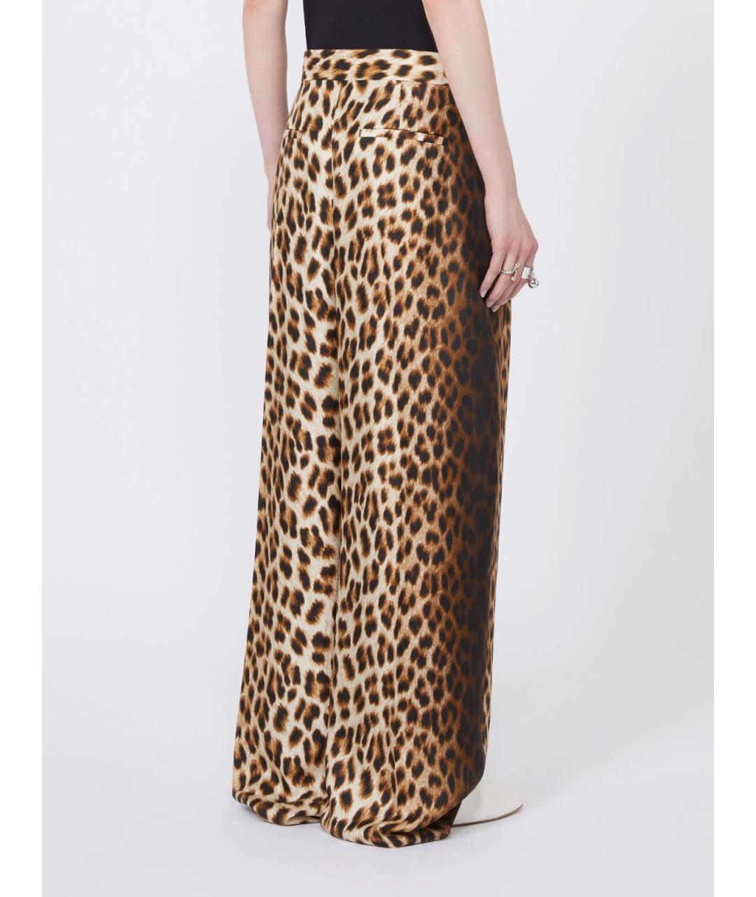 SPORTMAX Мульти шелковые брюки широкие, фото 4