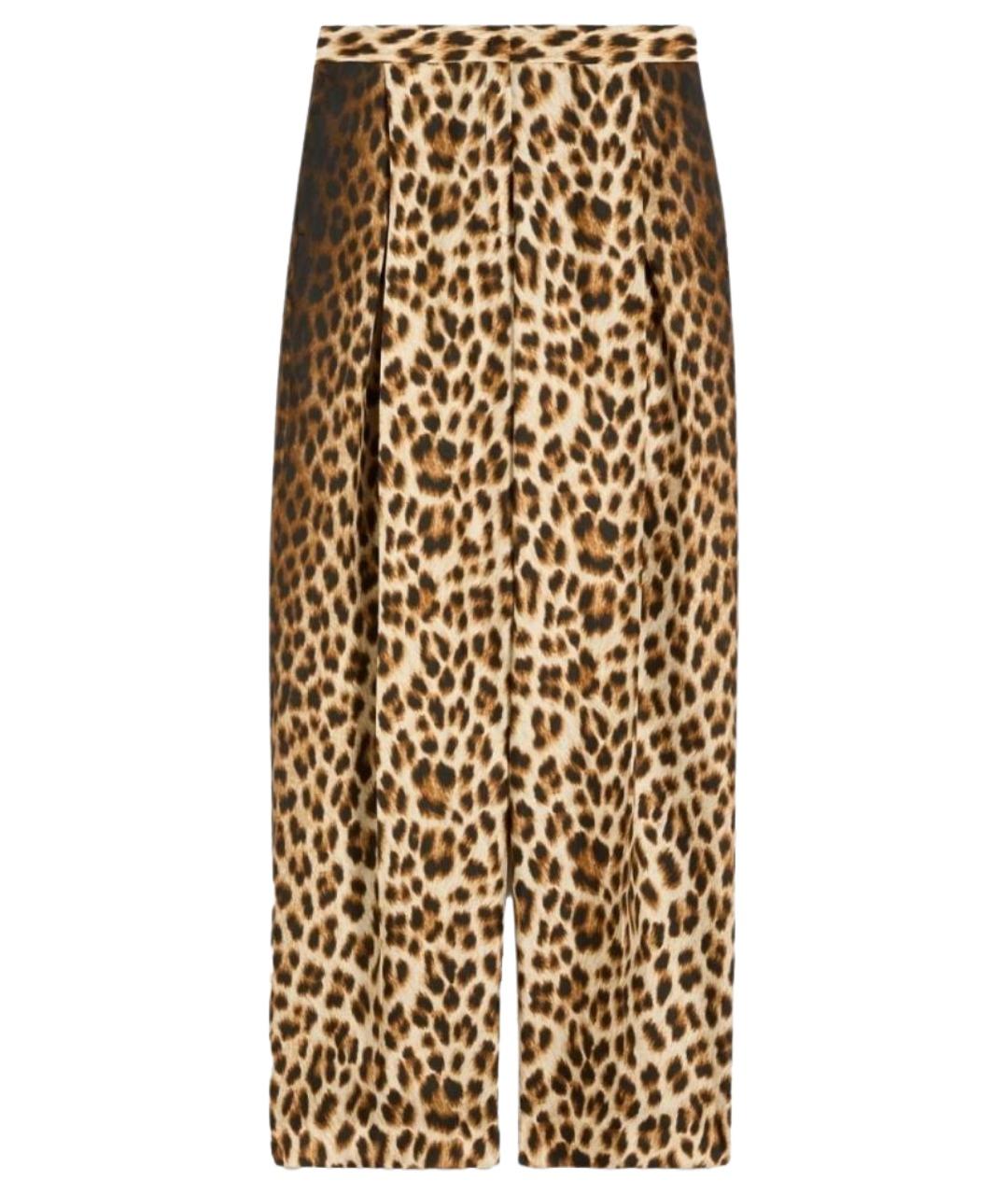 SPORTMAX Мульти шелковые брюки широкие, фото 1