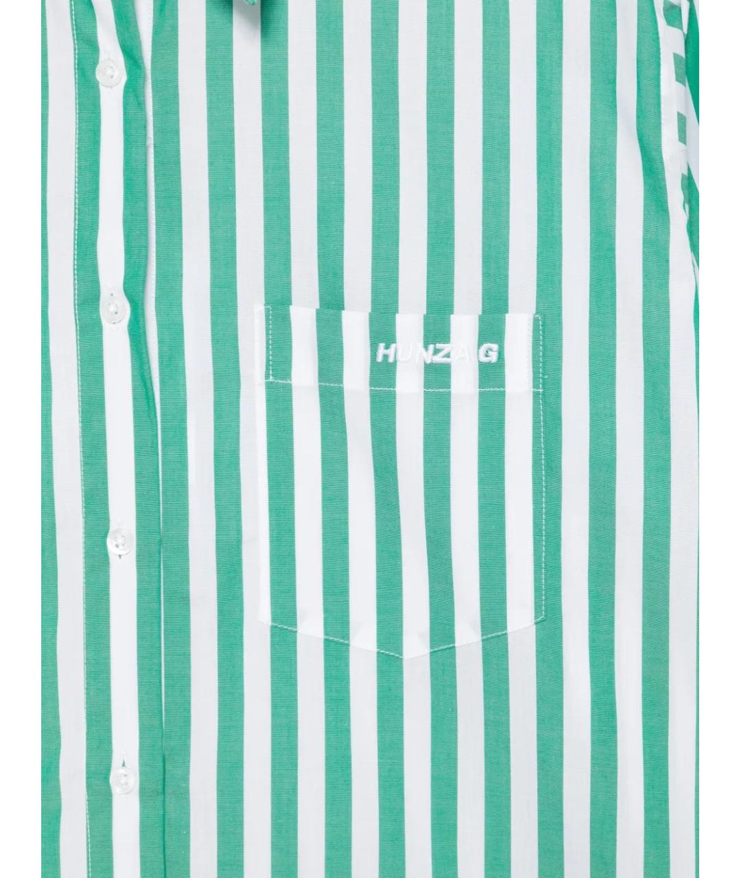 HUNZA G Зеленая хлопковая рубашка, фото 3