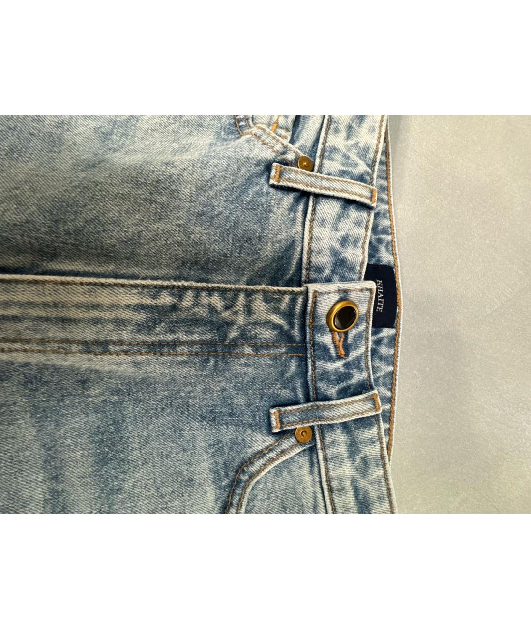 KHAITE Голубые прямые джинсы, фото 3