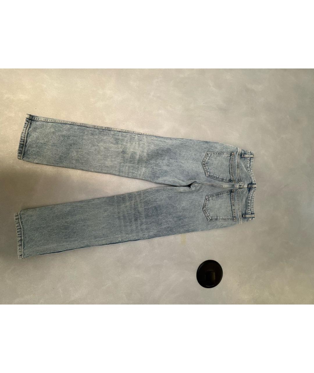 KHAITE Голубые прямые джинсы, фото 2