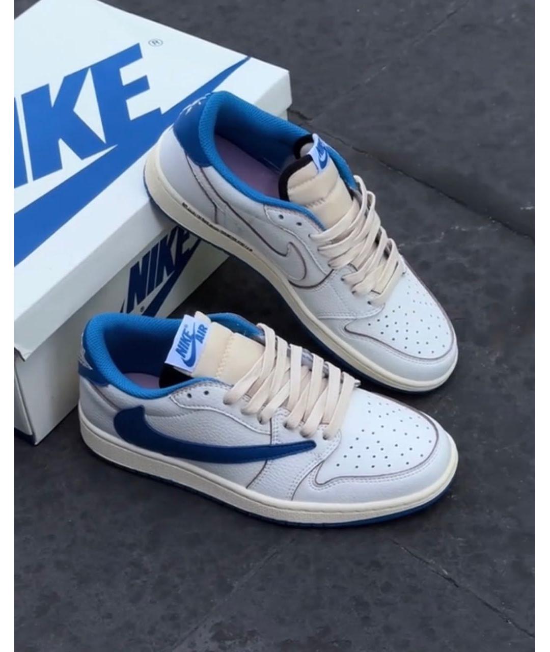 JORDAN Белые кожаные кроссовки, фото 2