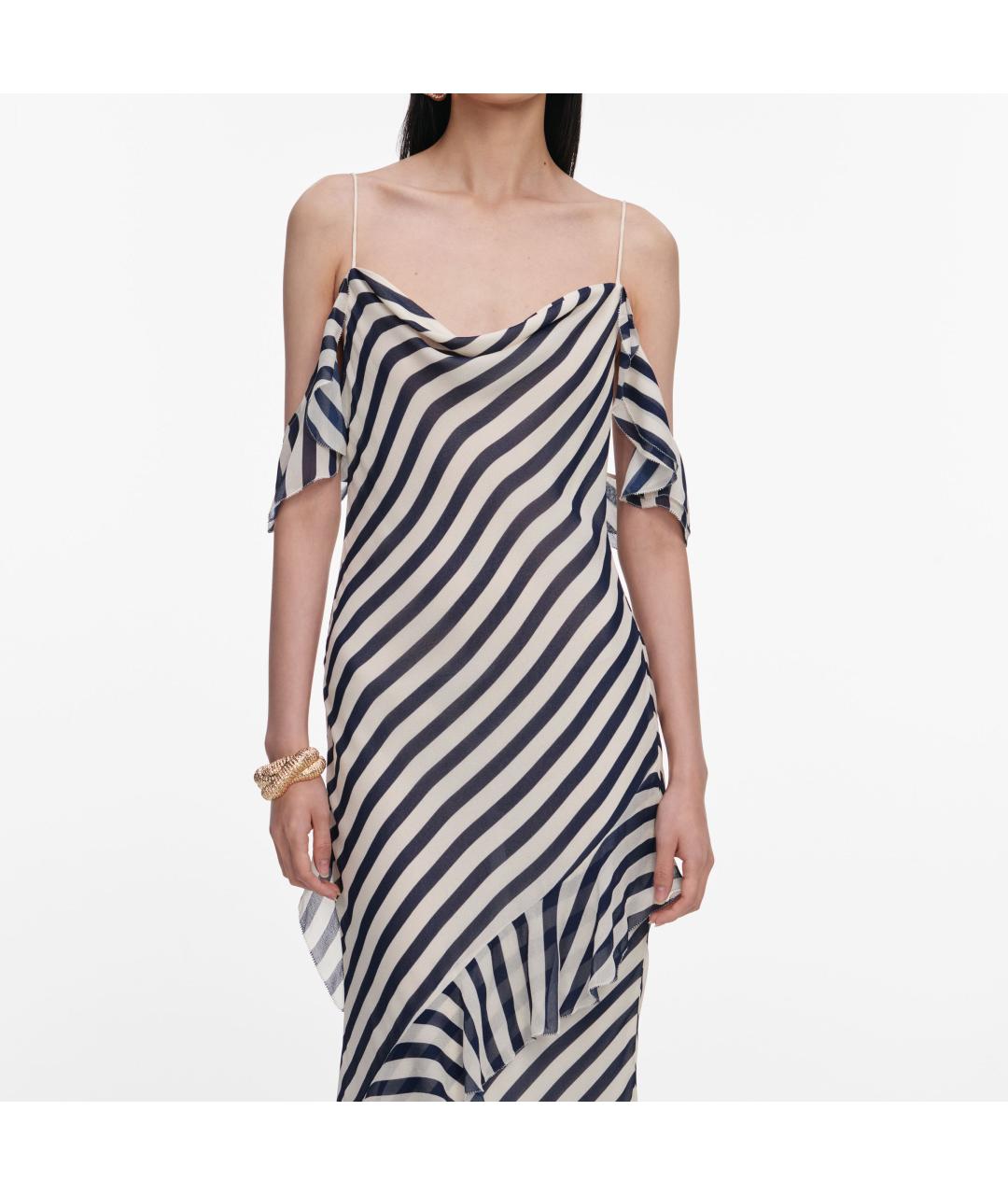 SELF-PORTRAIT Мульти вискозное коктейльное платье, фото 4